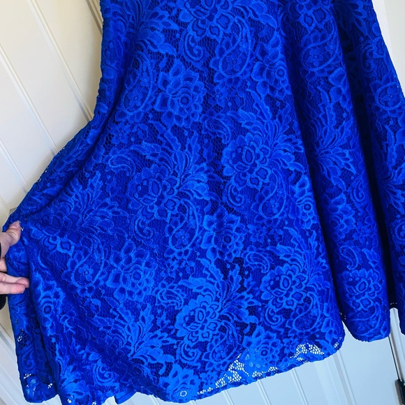 Jolie Moi Royal Blue 50s dress - Picture 4 of 6